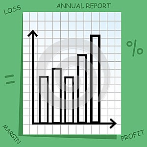 Graph with mathematics icons