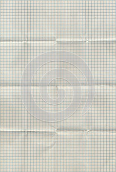 Graph paper folded