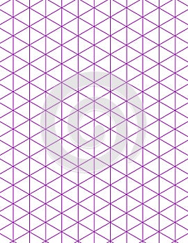 Graph paper. Printable isometric color grid paper with color lines. Geometric background for school, textures, notebook