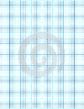 Graph paper. Printable millimeter grid paper with color lines. Geometric pattern for school, technical engineering line