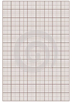 Graph paper. Printable millimeter grid paper with color lines. Geometric pattern for school, technical engineering line