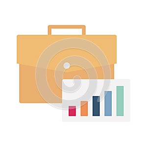 Graph report flat vector icon which can easily modify or edit