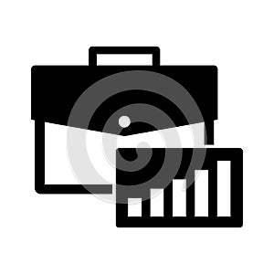 Graph report flat vector icon which can easily modify or edit