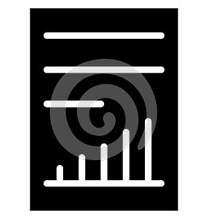 Graph report Isolated Vector Icon which can easily modify or edit