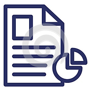 Graph Report  Isolated Vector Icon which can easily modify or edit