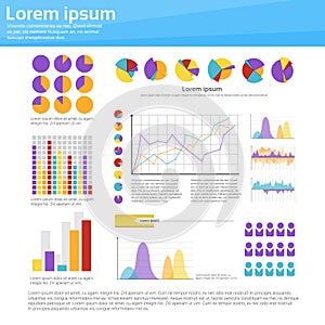 Graph Set Finance Diagram Infographic Icon Financial Business Chart