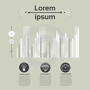 Graph Set Finance Diagram Infographic Icon Financial Business Chart