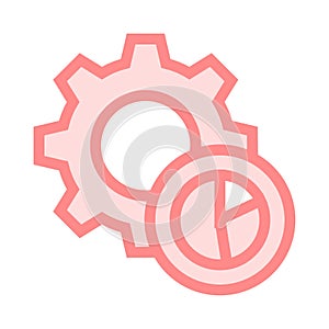 Graph setting color line icon