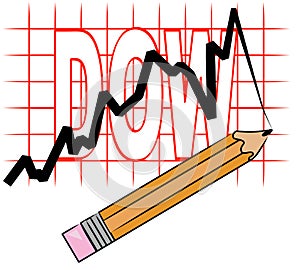 Graph showing dow photo