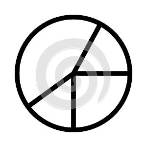 Graph thin line vector icon