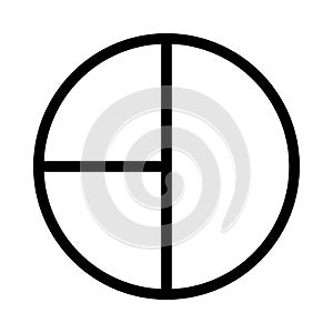 Graph thin line vector icon