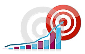 Graph traget illustration design