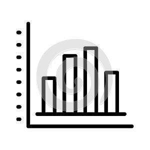 Graph vector glyph color icon