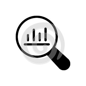 Graph  vector glyph flat icon