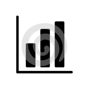 Graph vector glyph flat  icon
