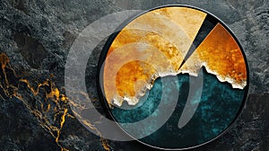 graph warping pie chart