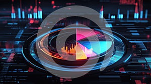 graph warping pie chart