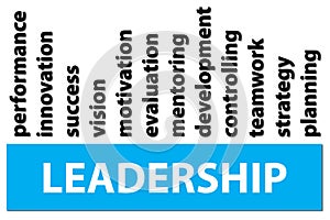 Graph of words associated with leadership photo