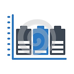 Graphchart  vector glyph color icon
