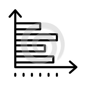 Graphchart  vector thin  line   icon