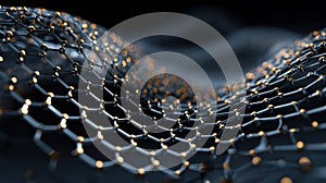 graphene atomic structure network