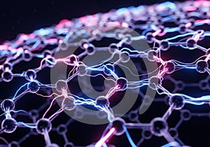 Graphene molecular structure isolated on transparent background isolated on transparent background