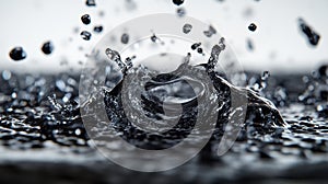 Graphene Oxide Nanosheets Dispersing in Water with Splash Effect