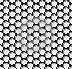 Graphene transparent seamless pattern vector illustration.