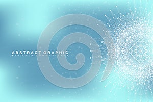 Graphic abstract background communication. Big data visualization.