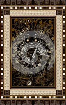 Graphical illustration of a Tarot card 3