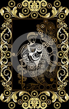 Graphical illustration of a Tarot card 3