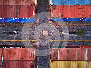 Graphic aerial view Night MArket Asia