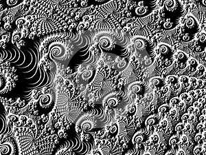 Graphic alien spirals