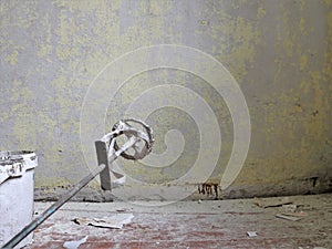 graphic background on the theme of plasterer work