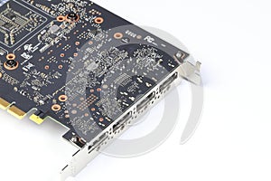 graphic card for workstation computer show DP or display port connector