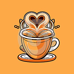 Graphic of Cute coffee cup vector