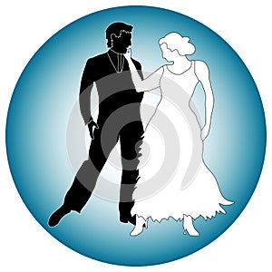 Graphic of dance partners