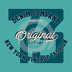 Graphic denim company original