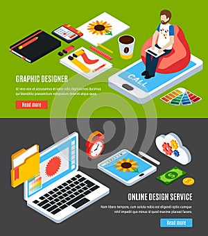 Graphic Design Banners Set