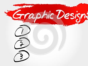 Graphic Design blank list