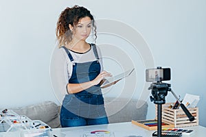 Graphic design course blogger drawing application