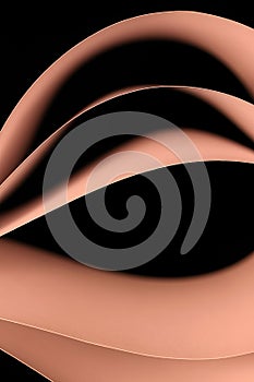 Graphic design of five sheets of paper