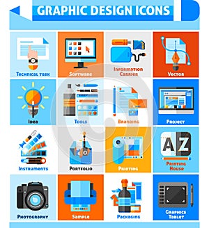 Graphic Design Icons Set