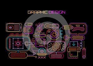 Graphic Design neon