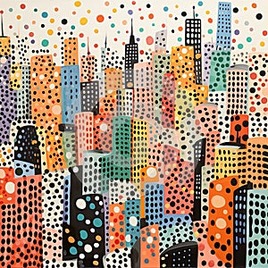 Graphic design New York painting. Created by AI