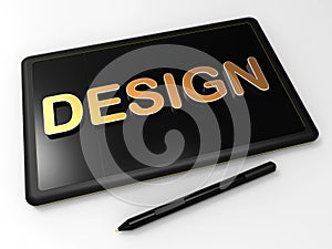 Graphic design tablet