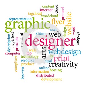 Graphic designer tags photo