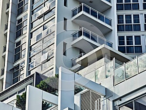 Graphic Detail of Modern High Rise Apartment Buildings