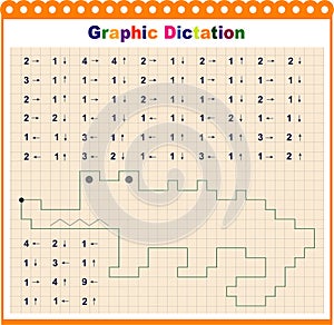 Graphic dictation for children