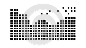 Graphic Equalizer Display, Audio Frequency Spectrum, vector design Generative AI